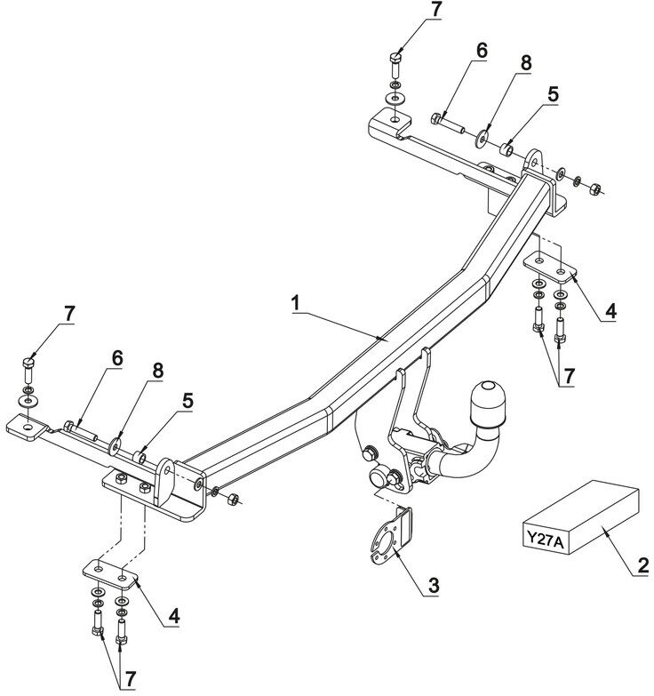 Attelage Honda Jazz (01/02-10/08) RDSOH