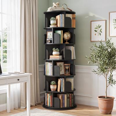 Rackcog 4/5/6-Tier Rotating Bookcase