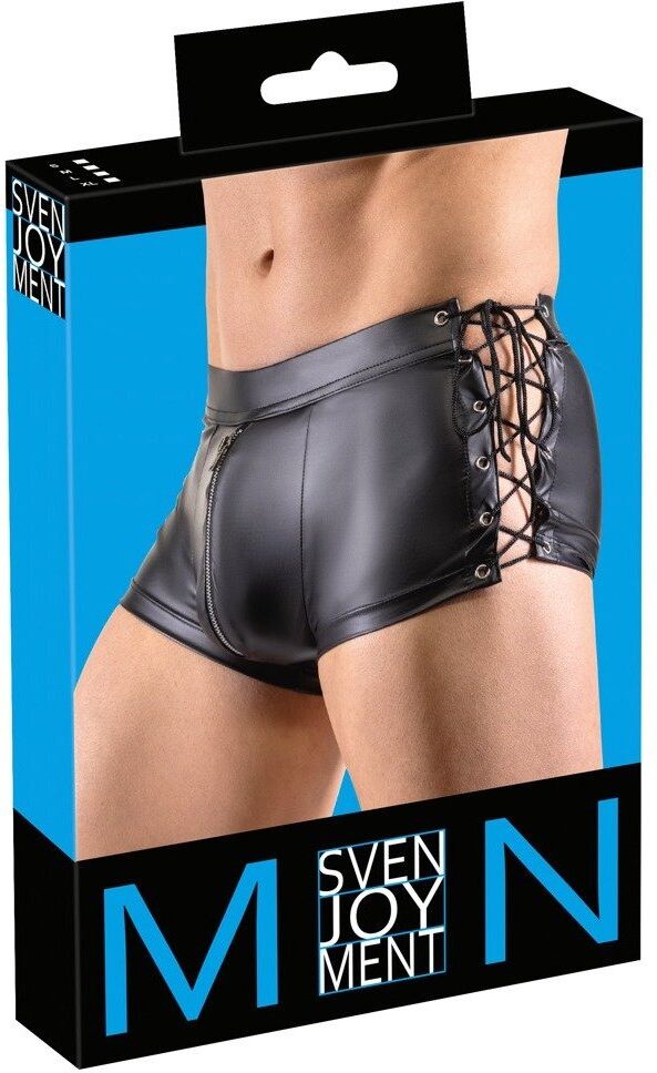 Svenjoyment Boxer ajusté à lacets avec zip érotique