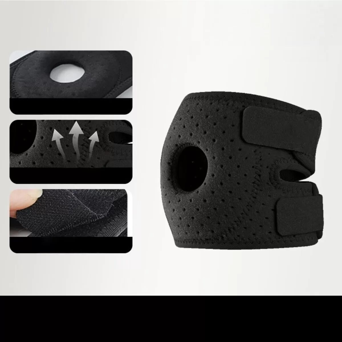 INF Ellbogenbandage - Nylon Sport Arm Gelenkschutz (Einzeln) Schwarz