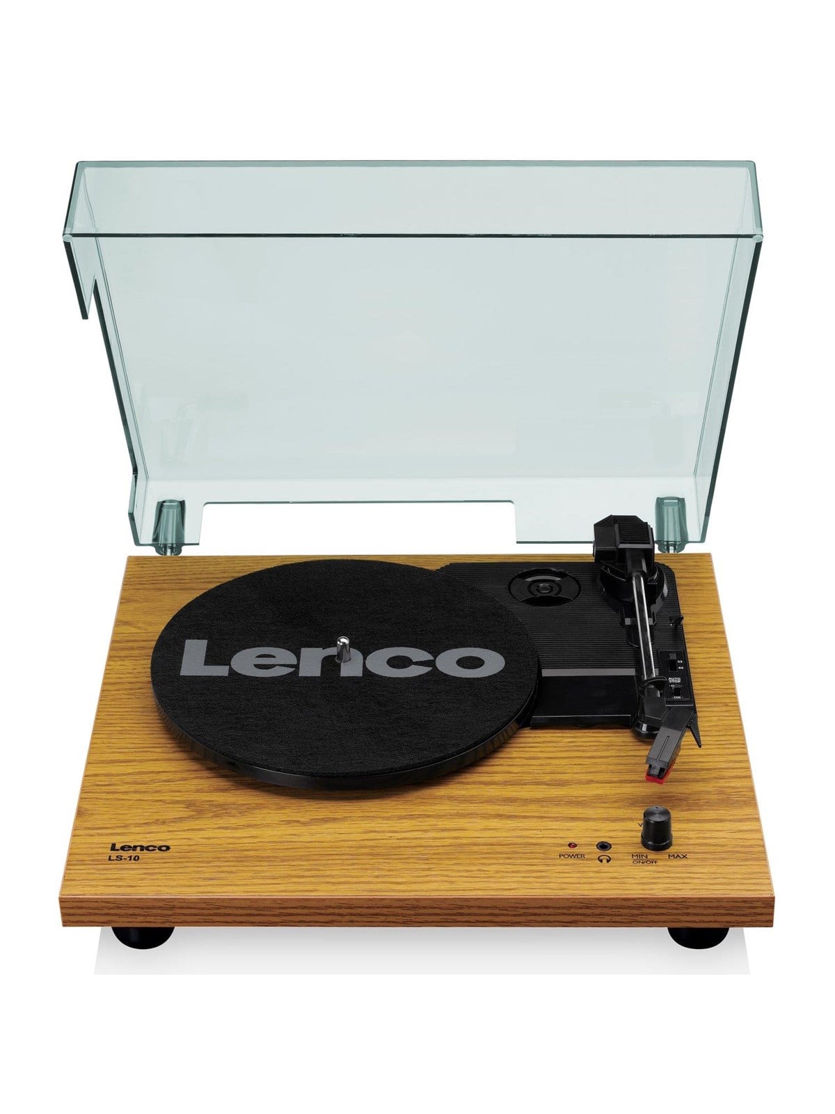 Lenco LS-10WD - Record Player with built-in speakers - Wood - Plattenspieler Braun