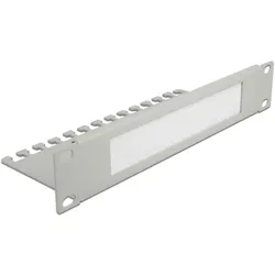 DELOCK 10" Kabelmanagement Bürstenleiste Kabelabfangpalette
