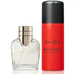 Van Gils, Beauty Geschenkset, Basic instinct EDT 40 ml Deodorant Spray 150 ml