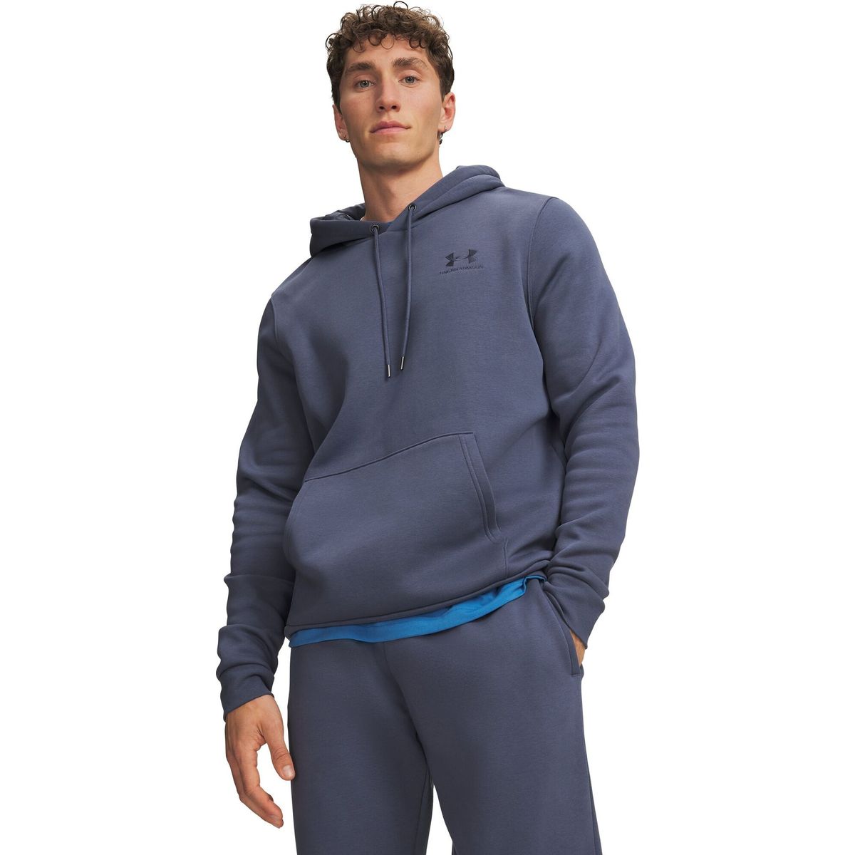 Under Armour Icon Fleece Hoodie gray downpour gray (044) S 1373880-044-SM