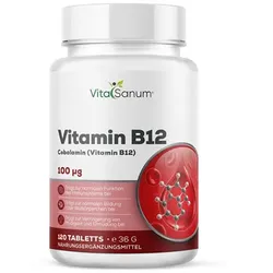 VitaSanum® Vitamin B12 – 100 μg Tagesportion (1 Tablette)