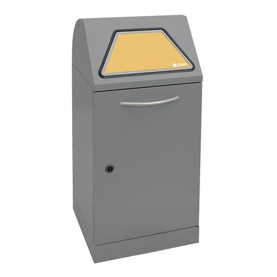 Abfalltrennung Modul-Vario 60, graualu-struktur, verz. Innenbehälter, 60 Liter