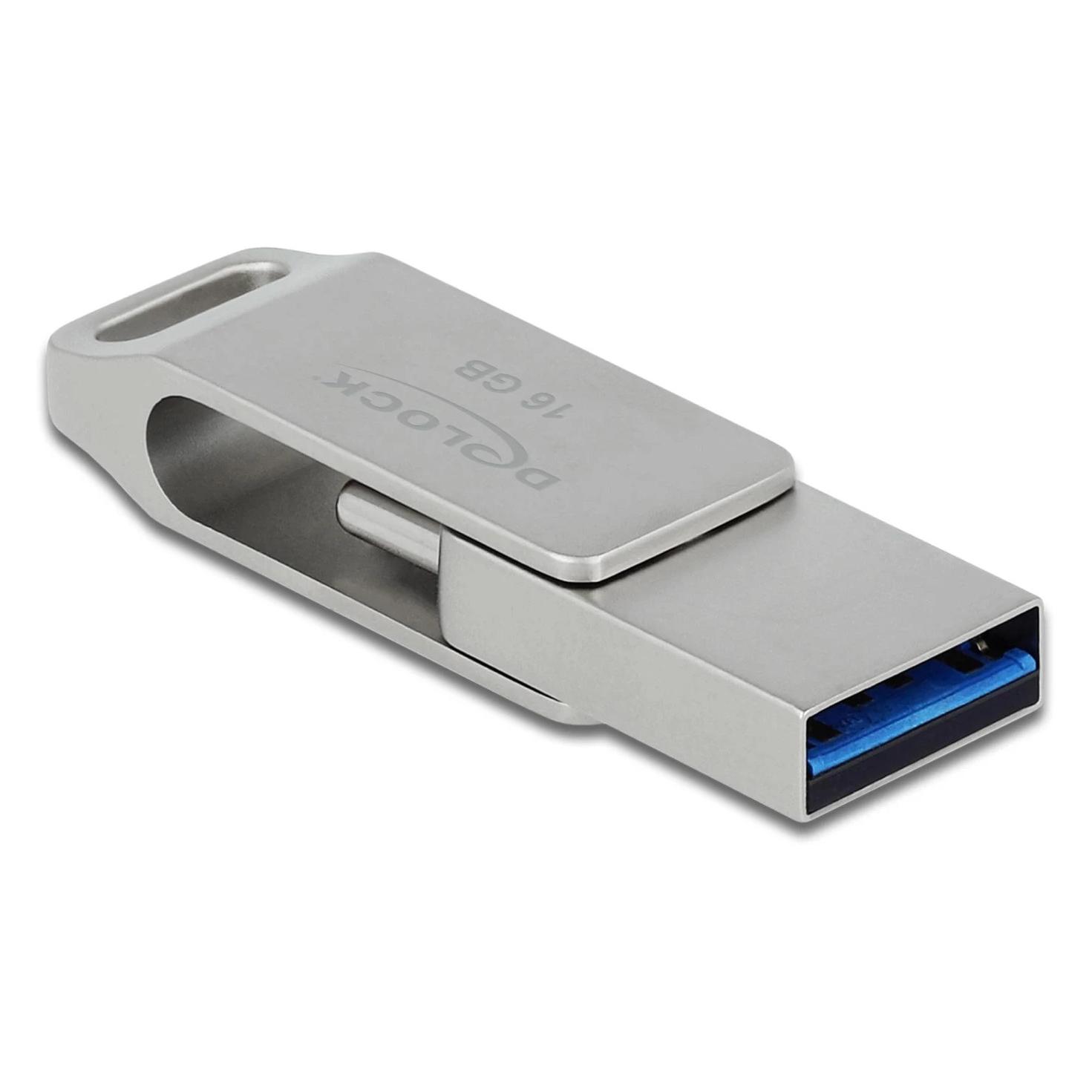 Delock USB-Flash-Laufwerk (16 GB, USB-A, USB-C) (54073)