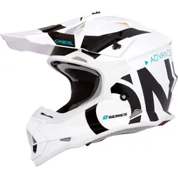 ONeal 2Series RL S19 Slick, Motocrosshelm - Matt Weiß/Schwarz/Türkis - S