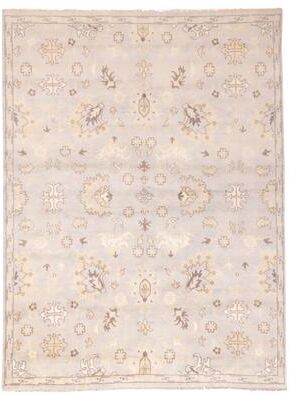 ECARPETGALLERY Hand-knotted Royal Oushak Light Grey Wool Rug - 9'1 x 11'10
