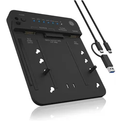Icy Box Klon- und DockingStation für für 2 M.2 NVMe SSDs und HDDs, IB-2913MCL-C31, SSD + Festplatte Zubehör