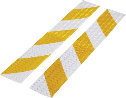 TOOLCRAFT RTS60/400-YL 1564044 Warnstreifen RTS Silber, Gelb (L x B) 40cm x 60mm 1 Set