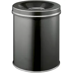 Durable Papierkorb Safe rund 15, Abfalleimer, Schwarz