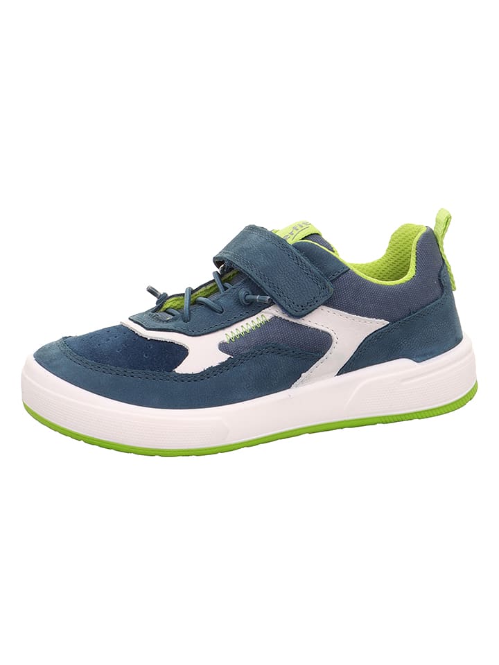 superfit Leder-Sneakers "Maverick" in Dunkelblau - 40