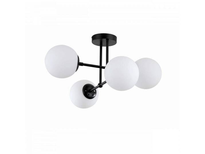 Deckenleuchte Roma, Schwarz, Metall, Glas, 30 cm, RoHS, Lampen & Leuchten, Innenbeleuchtung, Deckenleuchten, Deckenleuchten