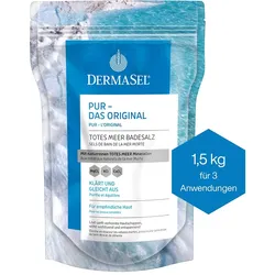 DERMASEL Totes Meer Badesalz Pur 1500 g