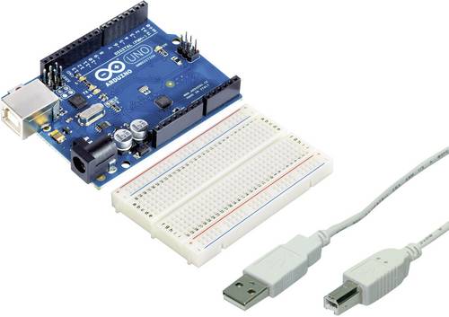 Arduino 65139 Board Uno Rev3 SMD + Breadboard & Cable Core ATMega328