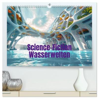 Science-Fiction Wasserwelten (hochwertiger Premium Wandkalender 2027 DIN A2 quer), Kunstdruck in Hochglanz