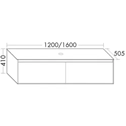 Burgbad Waschtischunterschrank rc40 Eiche Authentic/Eiche Authentic, SGBX140F4608A0275 SGBX140F4608A0275