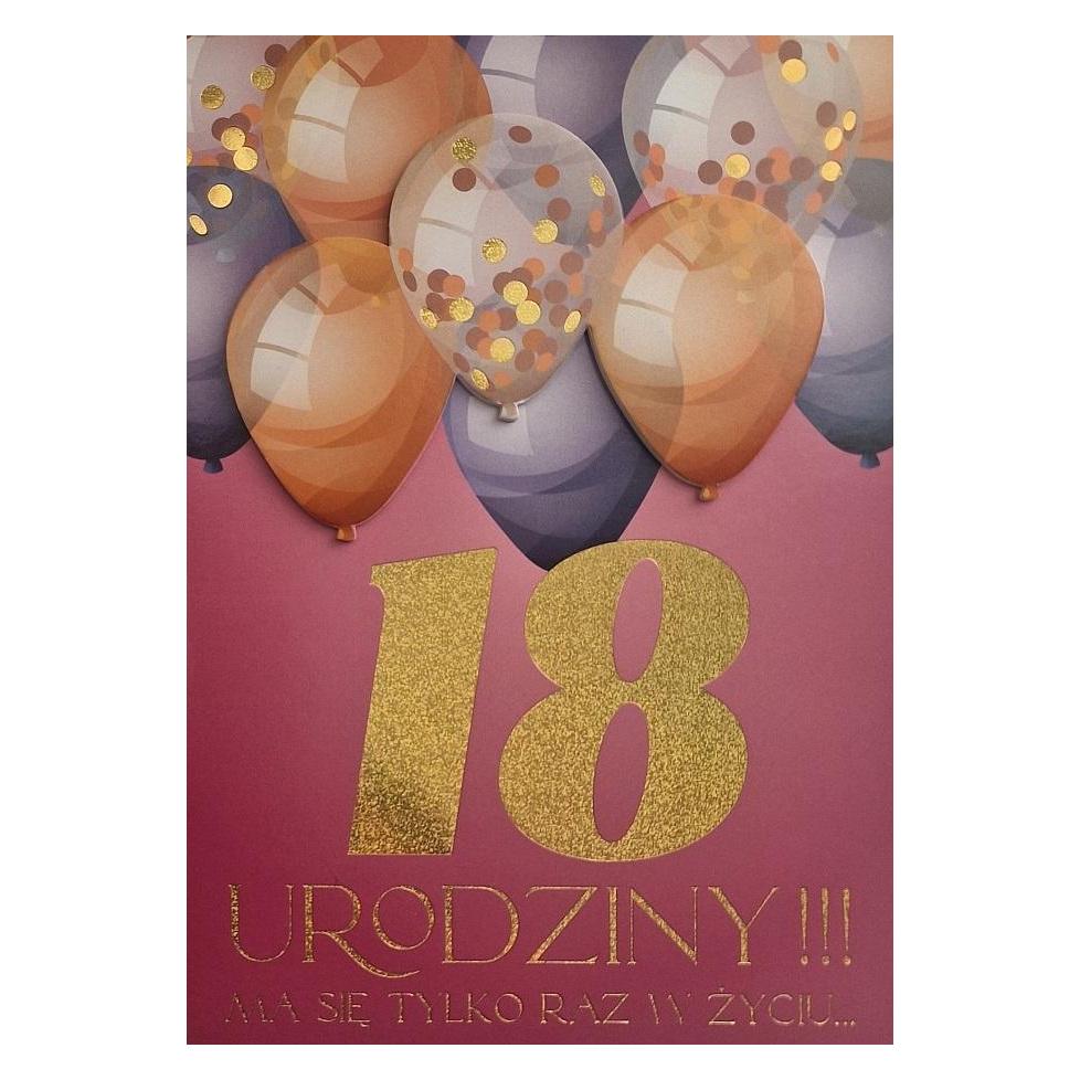 Yeku Geburtstagskarte zum 18. Geburtstag für Frauen (47994343)
