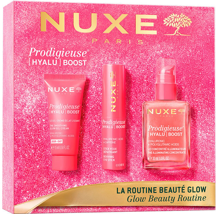 Nuxe Prodigieuse Hyalu Boost Iluminador Estuche 3 pz