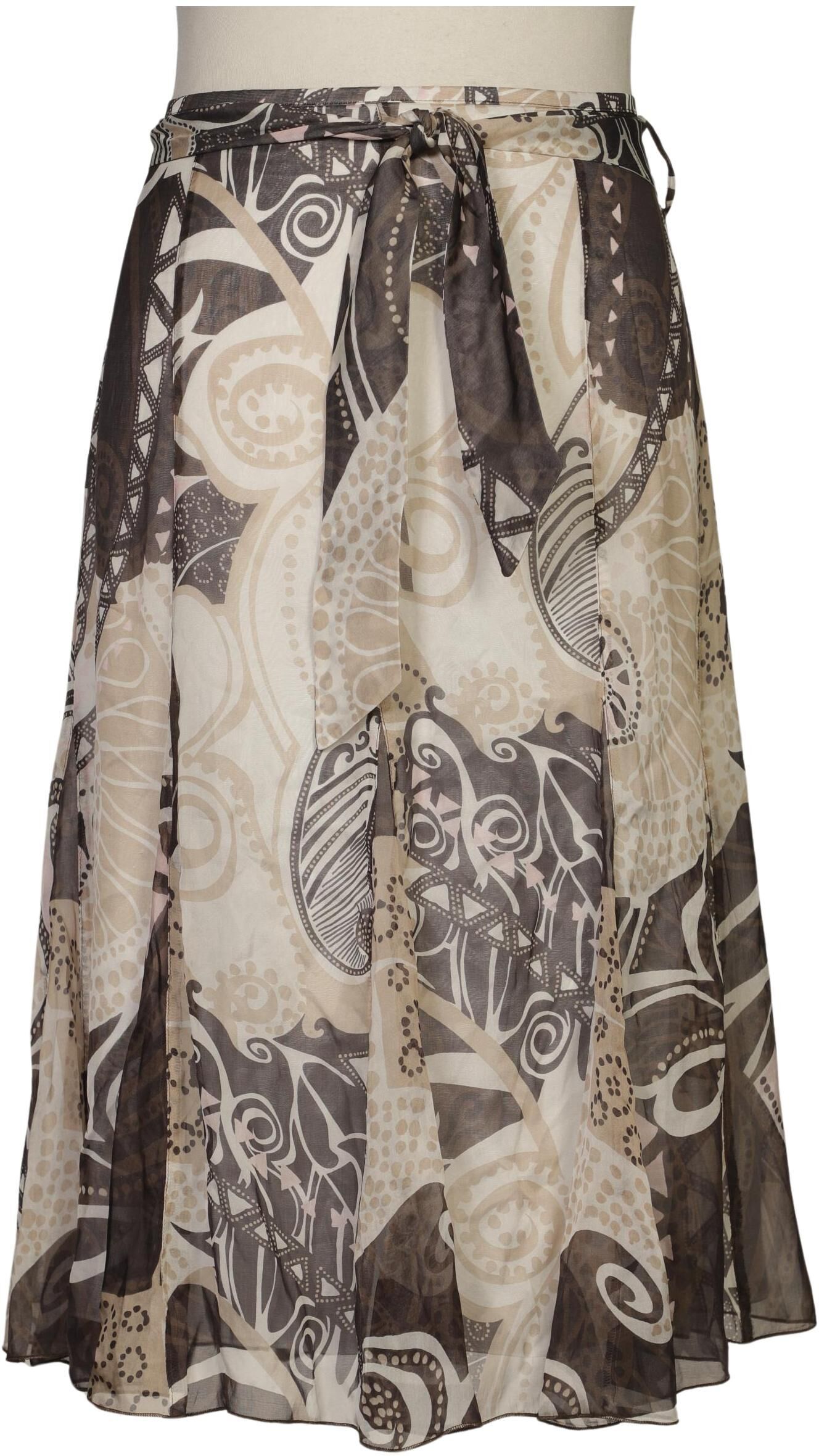 Gerry Weber Damen Rock, Mehrfarbig, Gr. EU 44, Seide / Viskose - Second Hand