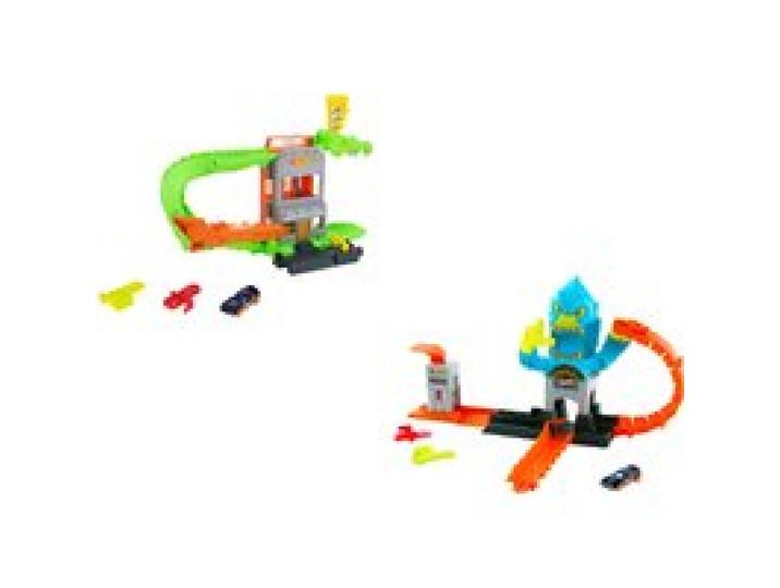 HOT WHEELS Coffret circuit City Gorilla Slam Attack ou City Croco Pizza Attack