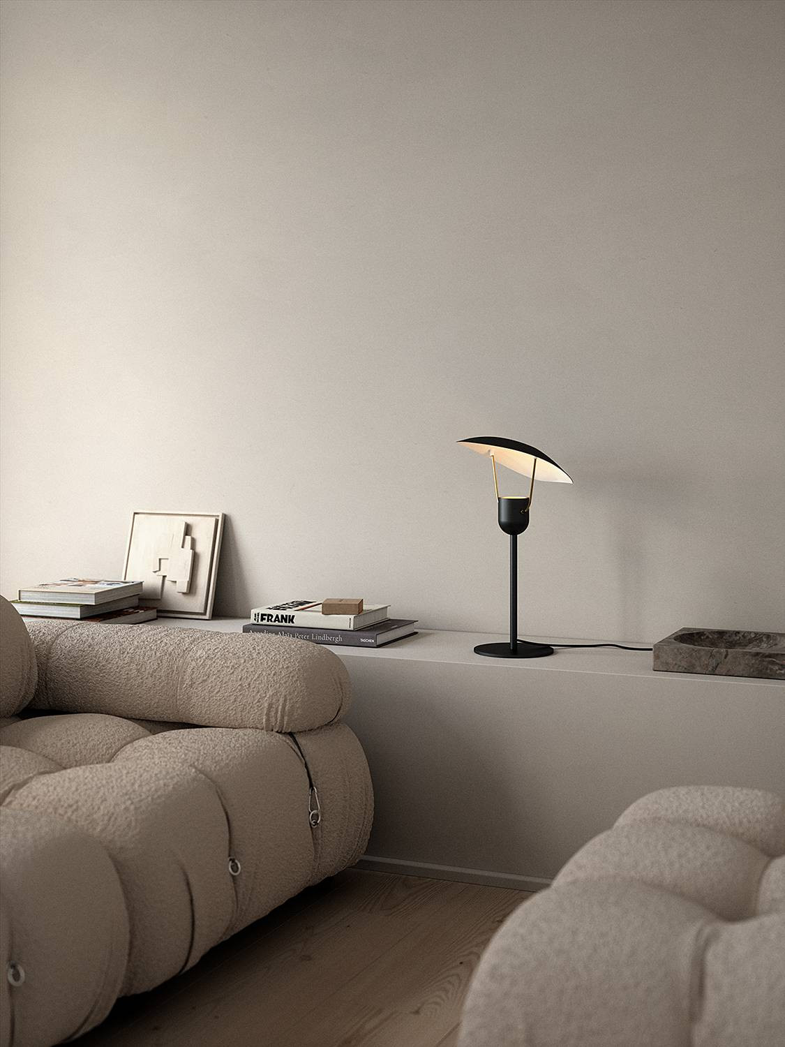 home24 Tafellamp Fabiola zwart gepoedercoat aluminium GU10 B: 24 cm, D: 27 cm, H: 48 cm