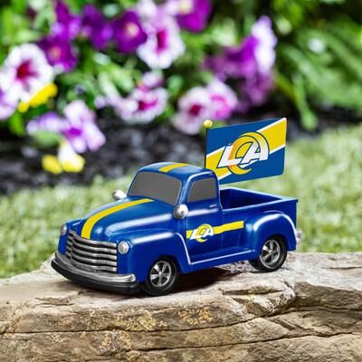 Evergreen NFL Rally Truck Garden Statue with Team Flag