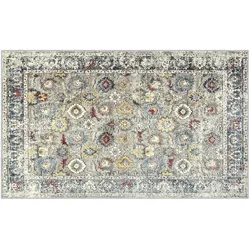 Webteppich  Lina , mehrfarbig , Synthetische Fasern , Maße (cm): B: 80