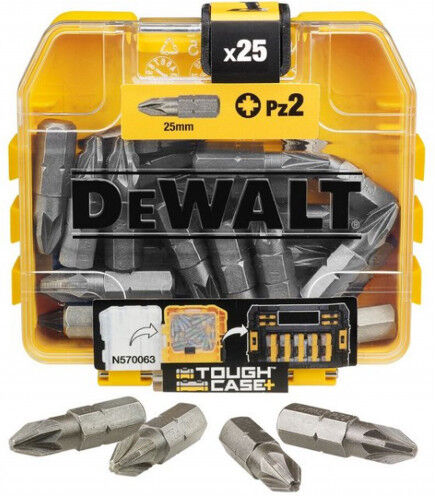 DeWALT DT71521-QZ Jeu d&amp;#039;embouts pz2 25 mm 25 pieces.