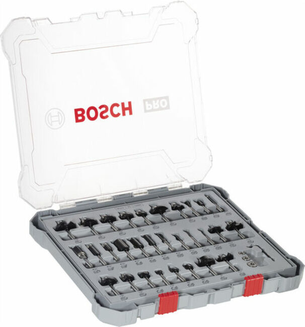 BOSCH PRO Set de fraises, tige 1/4