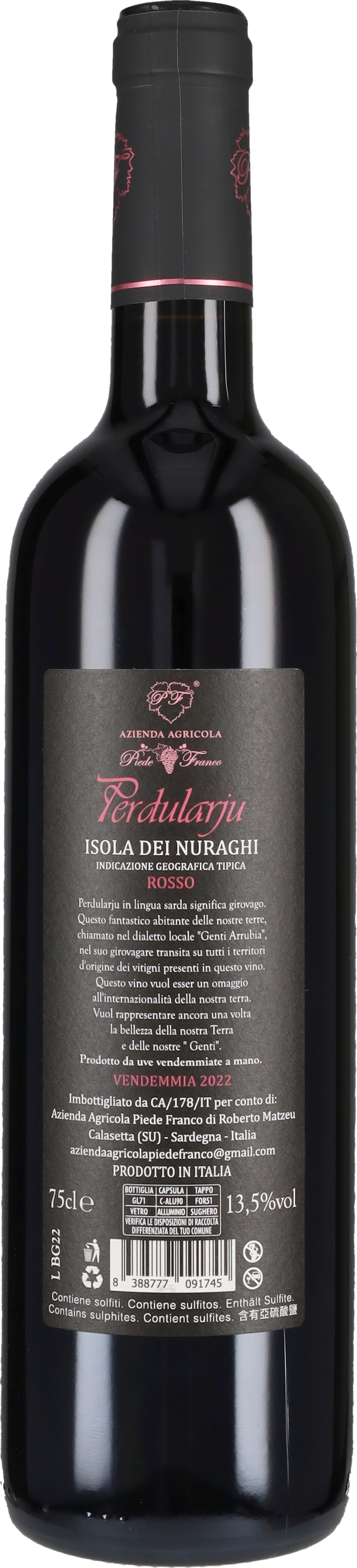 Isola dei Nuraghi 'Perdularju' Piede Franco 2023