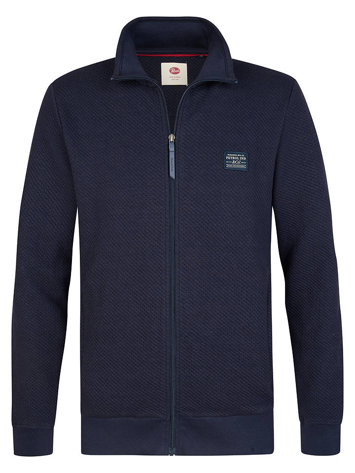 Petrol Industries Sweatjacke in Dunkelblau - XXL