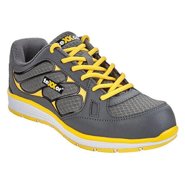 BIG Arbeitsschutz S1P-Sicherheitshalbschuhe ROUB grau/gelb,Gr.43 (S1P, 43) (4031301049746)