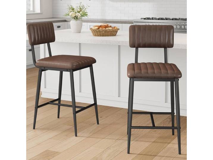 Chaise ergonomique - LUNSY - Rembourrée - Dossier 32 cm - Cadre acier renforcé - Supporte 180 kg - Revêtement hydrofuge