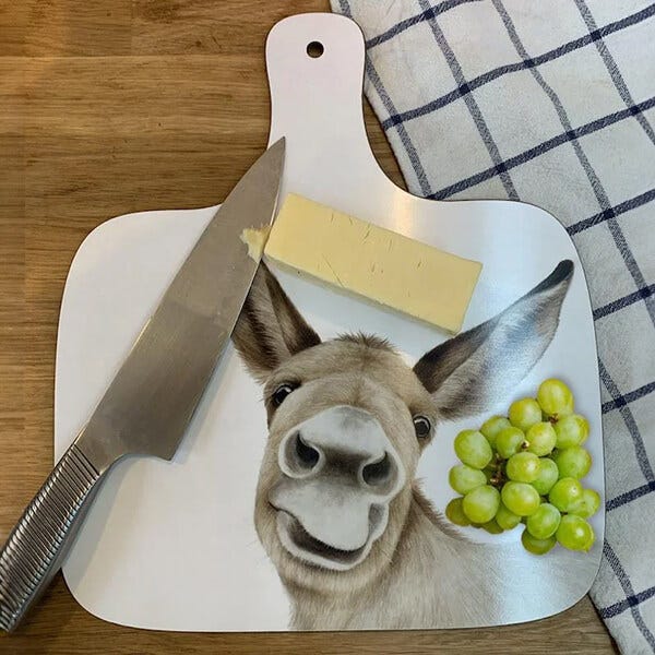 Lucys Farm Lucy's Farm Wonkey Donkey Design Large Chopping Board