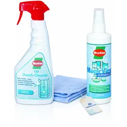 BADfabrik24 Sotin Reinigungsset Dusche mit Duschcleaner, Magic-View Versiegler u...