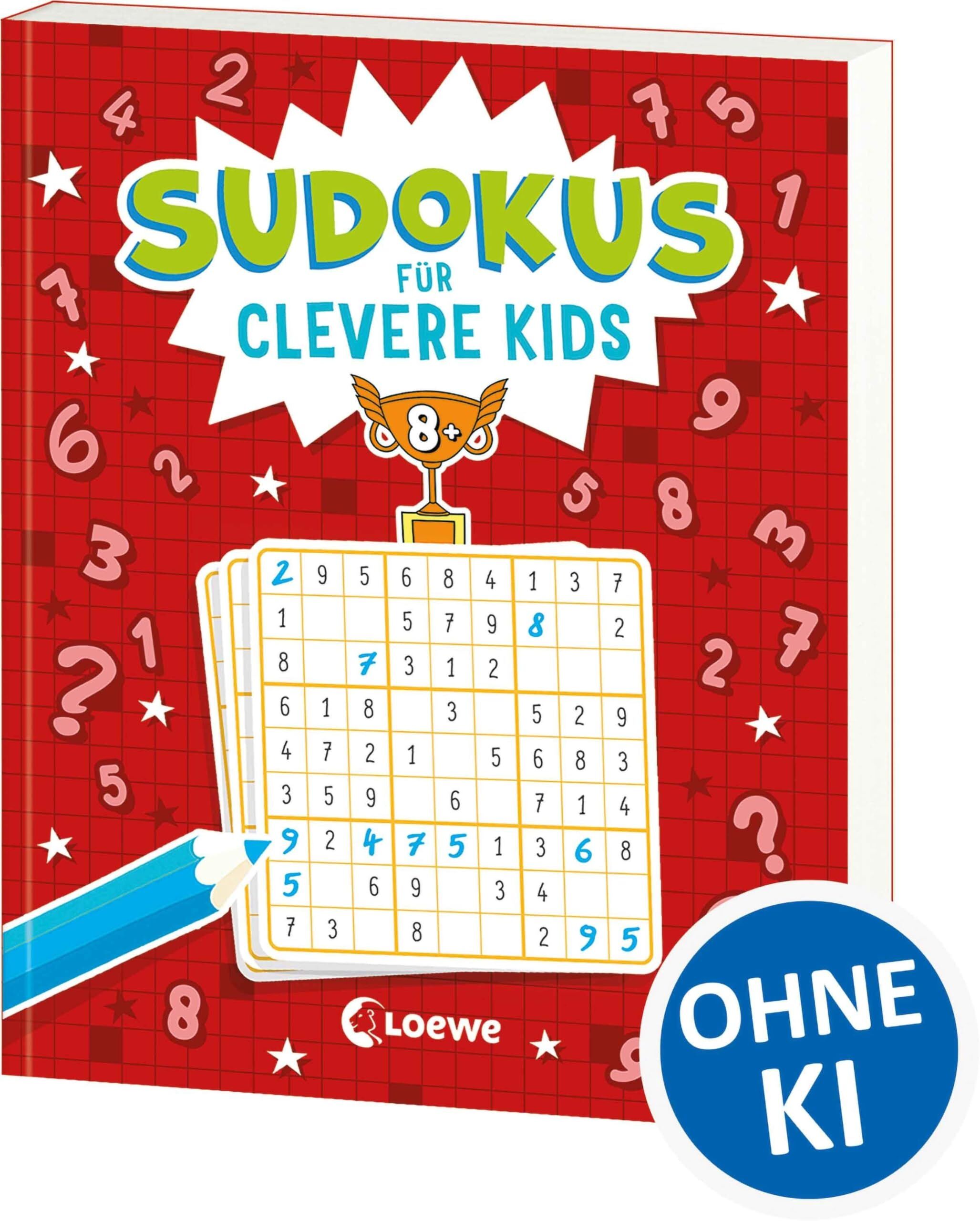 Sudokus für clevere Kids 8+ [rot] - Preis vom 13.10.2026 11:25:28 h