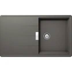 Schock Unterbau-Einbauspüle Tia D-100 U Silverstone inkl. Funktionsschalenset und Multifunktionaler Träger