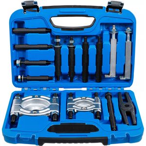 BGS-technic Lagerabzieher 7750, 14-teilig, für Kugellager, mit Trennmesser, Spannweite 8-64mm