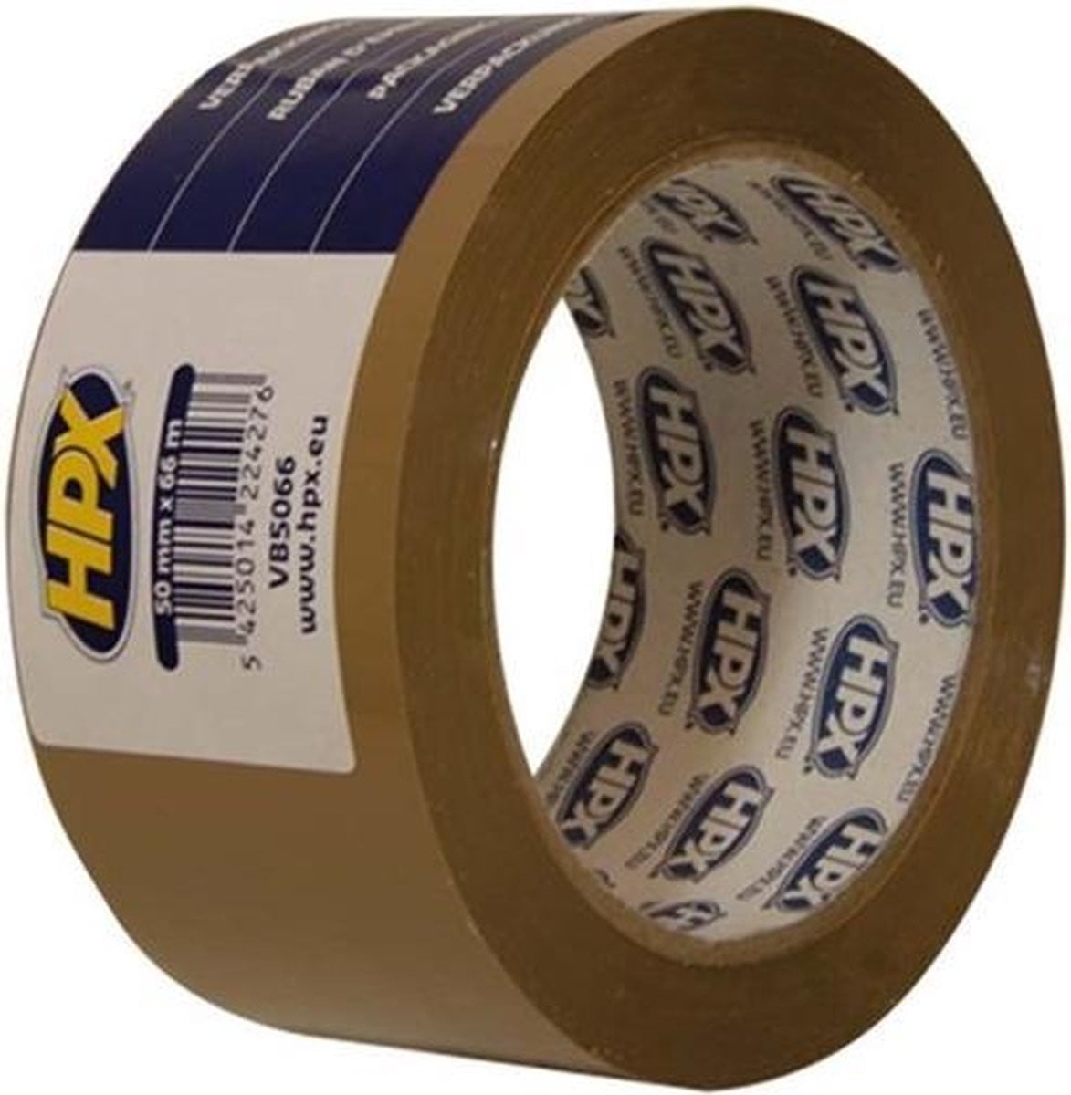HPX verpakkingstape bruin, 50 mm x 66 m