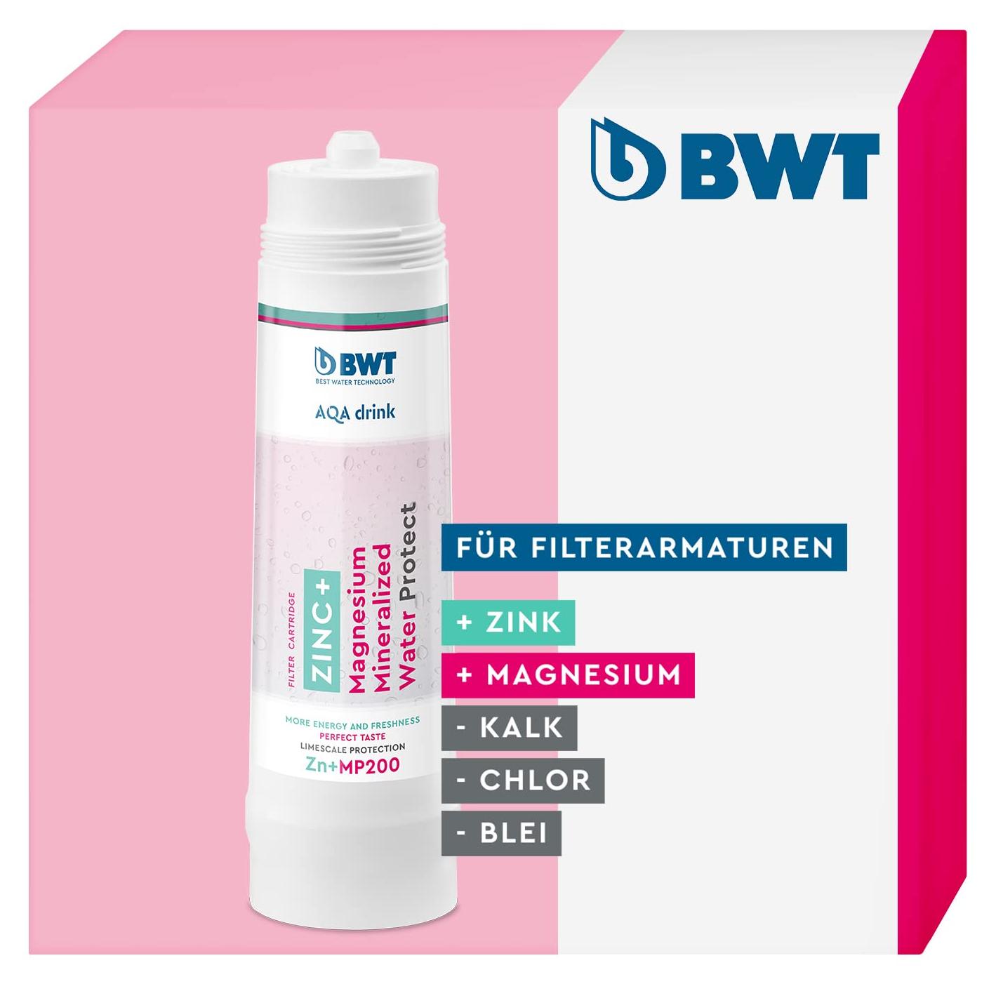 BWT Filterkartusche AQA drink ZINC + MP200 für Trinkwasserfilter