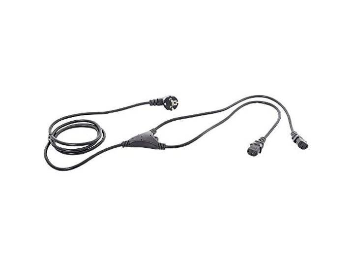 Y-kabel voor IEC-apparaten HAWA 1008274, 2,35 m, zwart