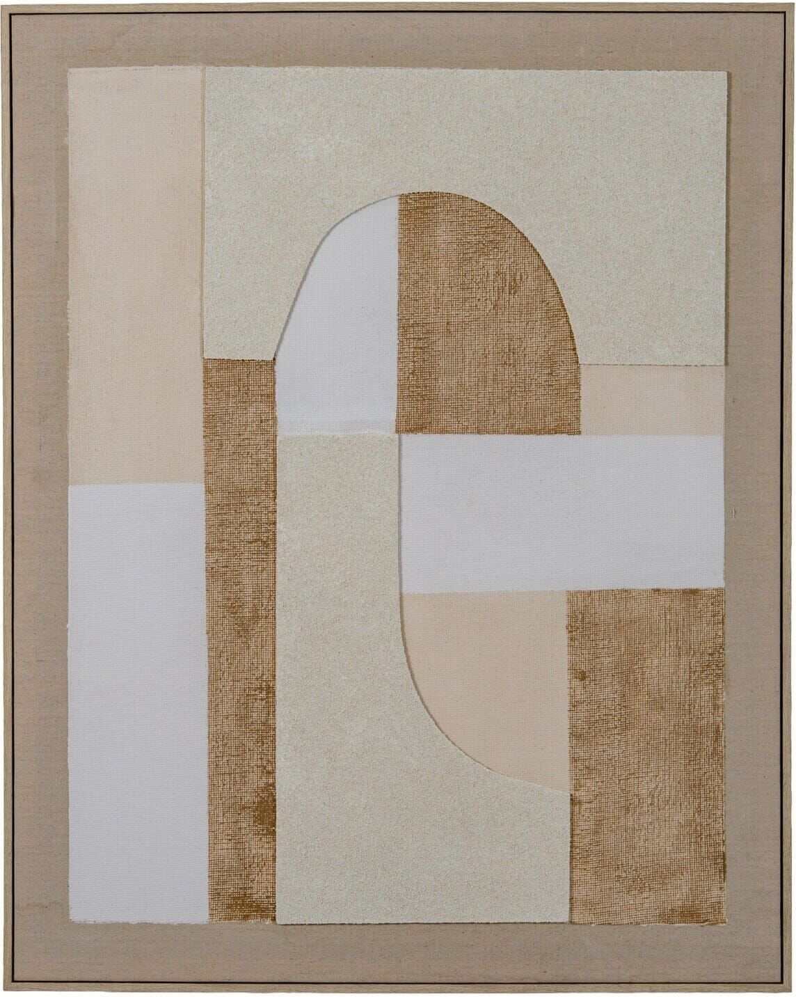 Aydyn Geometric Linen Canvas Wall Art