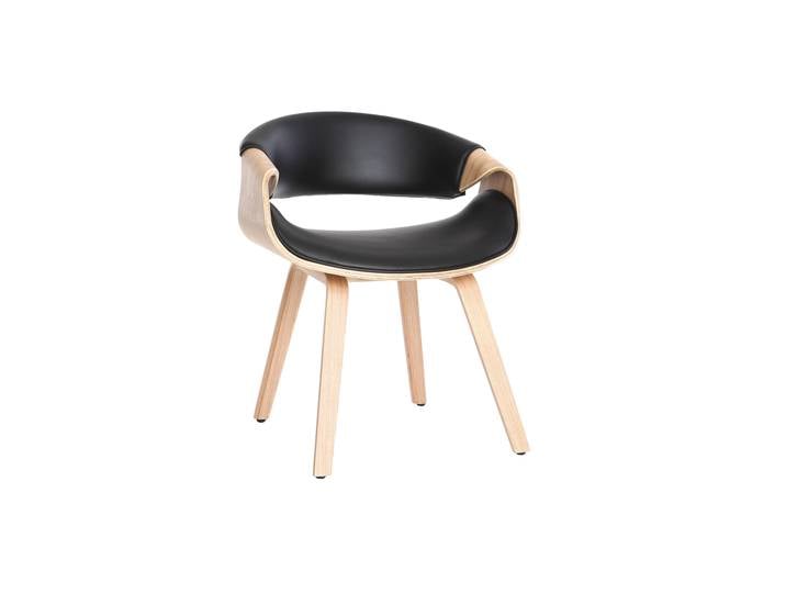 Chaise design noir et bois clair ARAMIS