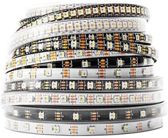 Uplifted Goods Elite RGBW Individual Addressable LED Series rgb Cold White 16.40ft 30 Ip67 black Pcb