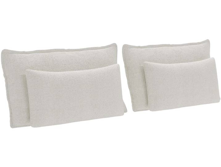 Set 4 Kissen SHADOW 30x65cm beige unifarben