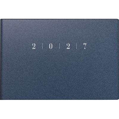 rido/idé 7017563307 Taschenkalender Mod. Septimus 2027 A6 quer, Kunststoff, blau