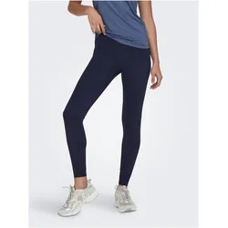Only Play, Damen, Tights, Enger Schnitt Super-High Waist Leggings Sportleggings (XL), Blau
