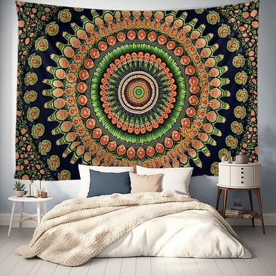 Mandala Bohemian Hängender Wandteppich Wandkunst Großer Wandteppich Mural Deko Fotohintergrund Decke Vorhang Wohnen Schlafzimmer Wohnzimmer Deko